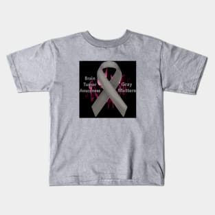 Brain Tumor Awareness - Gray Matters Kids T-Shirt